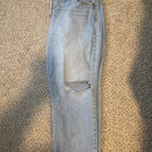 Light Blue Distressed Jeans